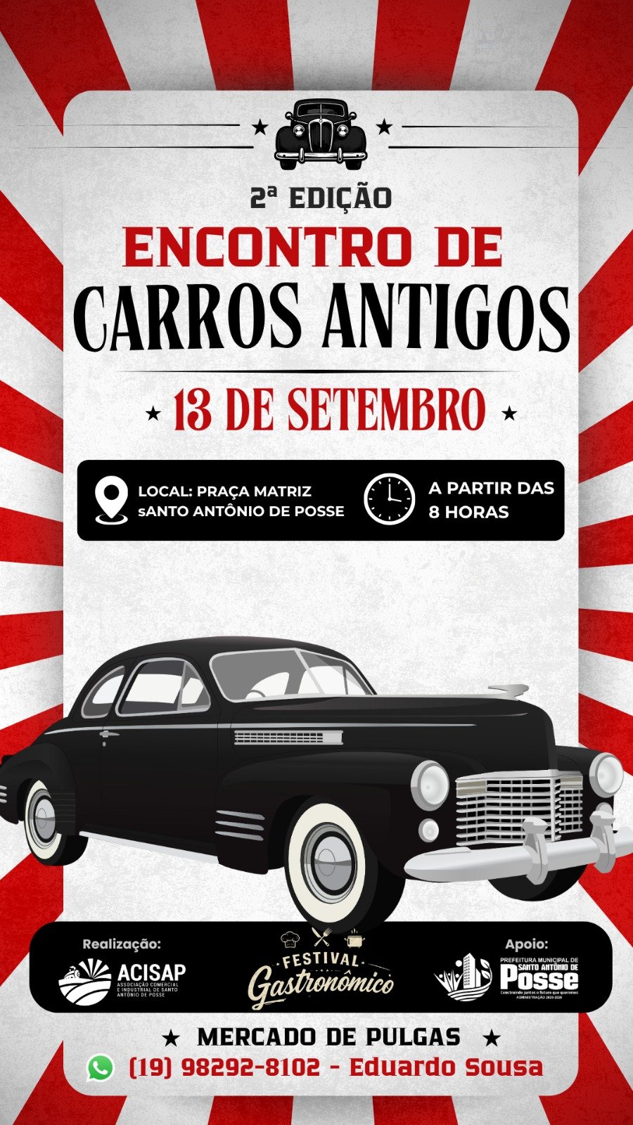2º Encontro de Carros Antigos de Santo Antônio de Posse